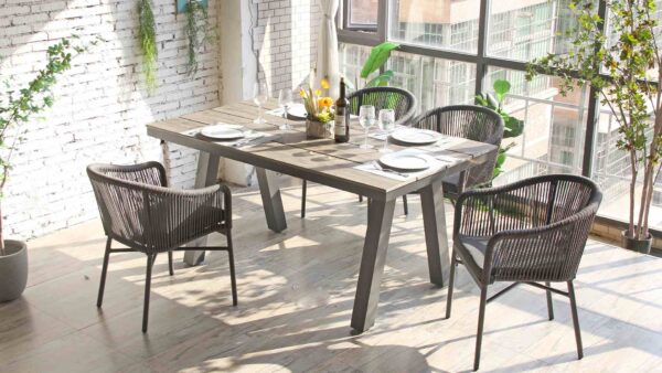 Rectangular plasticwood Dining Table - Image 2