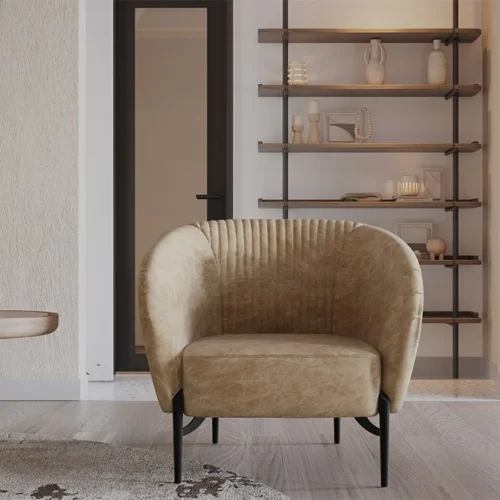 CROSS ARMCHAIR 1.BROWN/ZEN 07