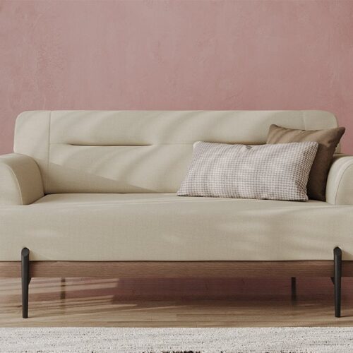 Linen Two-seater Sofa