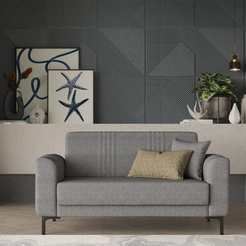 Rio Two-Seater Sofa - Grey