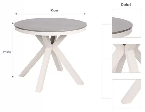 Round resin top Table - Image 2
