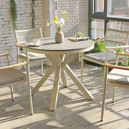 Round resin top Table