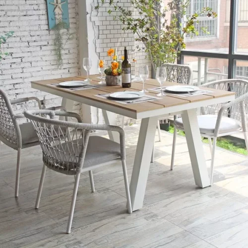 Rectangular plasticwood Dining Table