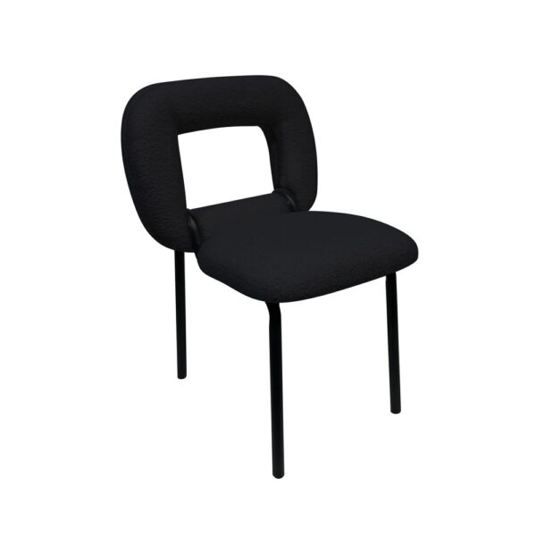 Maple D armless dining chair - Image 4