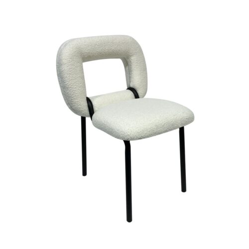 Maple D armless dining chair