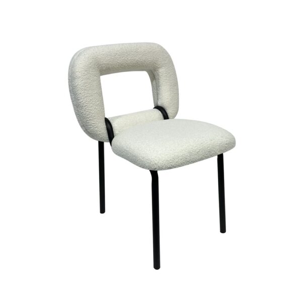 Maple D armless dining chair