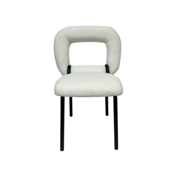 Maple D armless dining chair - Image 2