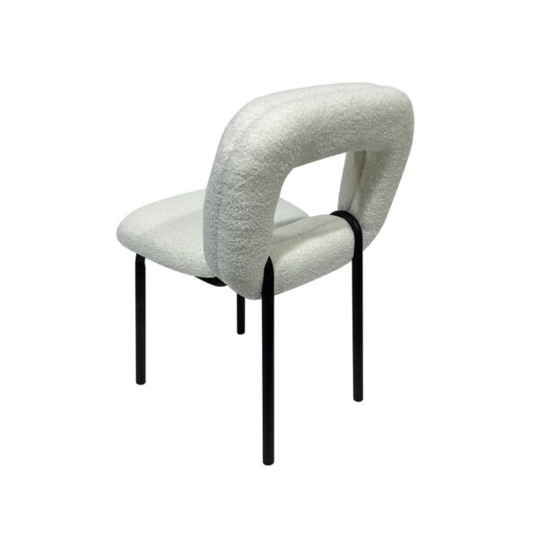 Maple D armless dining chair - Image 3